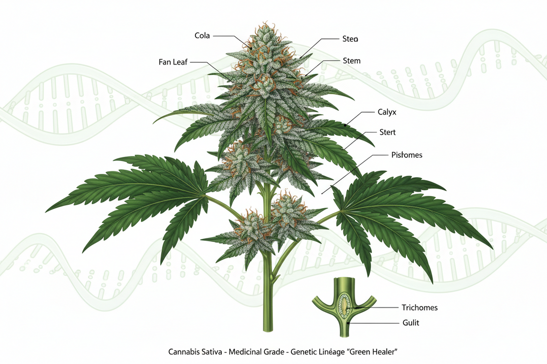 Genética de uma planta de Cannabis Medicinal