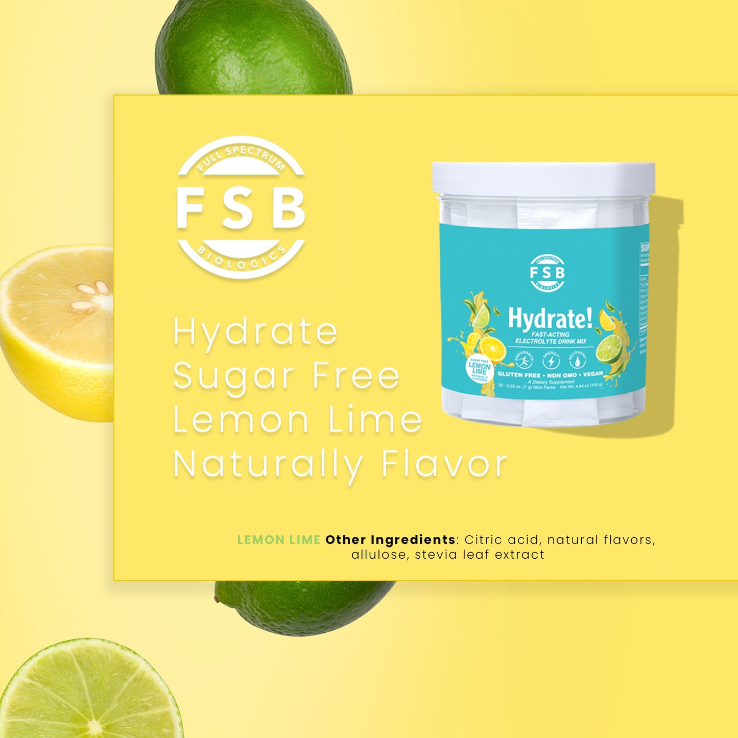 FSB Hydrate! – Mix de Eletrólitos de Ação Rápida