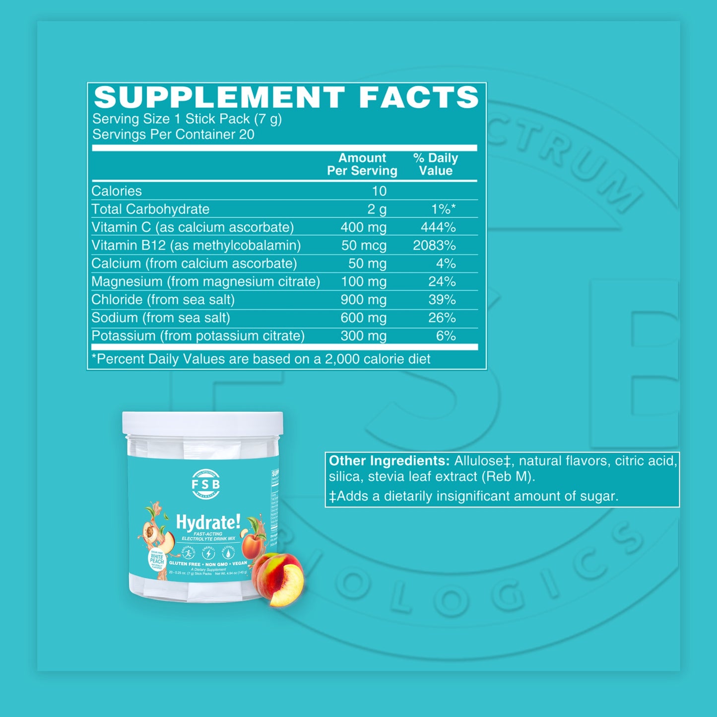 FSB Hydrate! – Mix de Eletrólitos de Ação Rápida