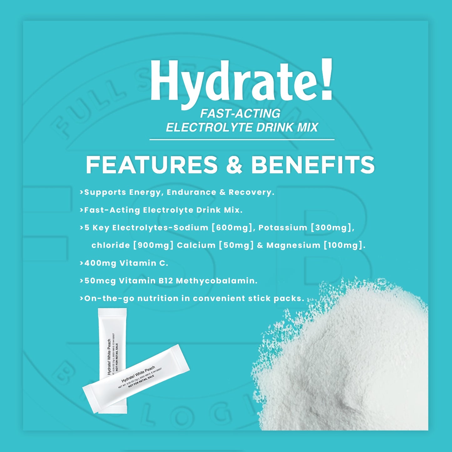 FSB Hydrate! – Mix de Eletrólitos de Ação Rápida